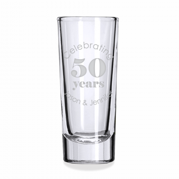 Celebrate With Us | Personalized 2oz Tall Shot Glass